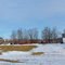 Red Farm on Ridge in Winter