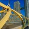 'Puente De Luz',  $8 million pedestrian bridge, December 2012. Parade Condominiums - architects: Kohn Pedersen Fox Associates
