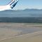 Fraser River, Vancouver and English Bay, just after takeoff, YVR