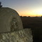 Hornero en el atardecer