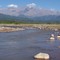 Playa del Río Grande, al fondo el Cerro Azul