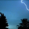 A Close Lightning Bolt Roars And Rumbles Towards the Ground in a Thunderstorm in Edmonton AB, Sep 3/09