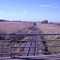 Vista de la ciudad de Las Flores desde el puente ruta provincial 61 - Vista: Noreste