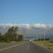 Ruta 5, al fondo Merlo y las sierras de los Comechingones   -   RRZ