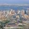 OUEST CANADA : CALGARY UNE VUE D'AVION