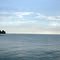 Port Clinton & nuclear Power plant cooling tower from Miller's ferry to Put-In-Bay