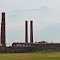 Smoke stacks in downtown Toledo