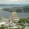 Château Frontenac et le Fleuve St-Laurent