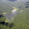 Lagoa e vegetação, MG, Brasil.