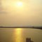 Pòr-do-sol sobre o lago