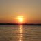 Sun Coming up at Lake Murray