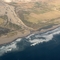 Desembocadura del río Lluta y Océano Pacífico  - cerca de Arica, XV Región, Chile.