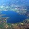 laguna Aculeo desde el aire