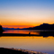 Sunset on the lake (looking west from near the boat launch)