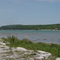View of Rock Island State Park from Washington Island, Door County Wisconsin