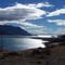 Lago General Carrera in the morning looking east