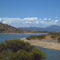 Vista del Lago Rapel desde la Ribera Poniente (nivel bastante bajo)