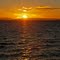 Sunset from boat on the Magellen Strait