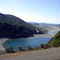 Desague del lago, formando el río Maule