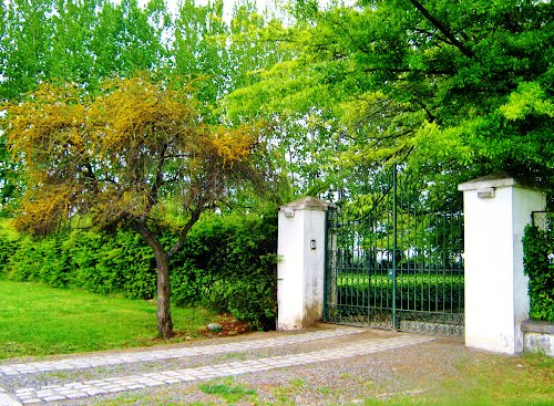 Entrada hermosa casa de campo