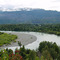 Vista del río Palena desde la Austral (La Junta)