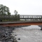 Washed out bridge and new bridge
