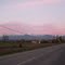 Cordillera de Los Andes desde la Avda.  Romero al atardecer.  Paine Santiago