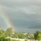 Arcoiris y lago panguipulli de fondo