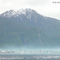 Puerto Cisnes desde la bahia. A espaldas, el cerro Gilberto