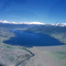 Laguna Galletué fuente del Río Bio Bio, Volcán Llaima y Sierra Nevada