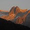 nice peak at sunset in the Andes cordillera