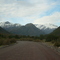 Panorámica ruta J-25 antes del puente sobre el río Teno