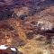 Gold Mine Mina Pascua Lama and Veladero from flight Calama - SCL