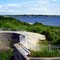 Fort Wetherill fortifications, Fort Wetherill State Park & Narragansett Bay, Jamestown RI, built 1899