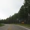Sharp left curve on 244