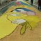 Carpet of colored sand
