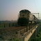 Locomotiva de comboio que passava sentido Guaianã no viaduto da Variante Boa Vista-Guaianã km 198 em Itu