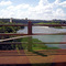 Salto Grande/SP - Hidrelétrica vista da ponte sobre Rio Paranapanema - Mar/07