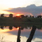 Por do Sol, - represa Mozarlandia