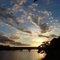 Por do sol no cais