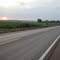 Entardecer na Rodovia Cunha Bueno SP-253, perto da cidade de Pradópolis