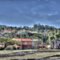 Vista da estação ferroviária de Vinhedo