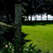 Clôture en perches, Lac Champlain, chemin Lakeshore