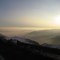 Vista hacia  Santiago desde Farellones (Chile)