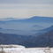 Santiago con smog desde El Colorado