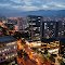 Medellin at Night, View of Avenida El Poblado