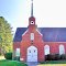 VIRGINIA: MIDDLESEX COUNTY: URBANNA: REMLIK: Remlik Wesleyan Church, 775 Flats Road (S.R. 637) entrance detail