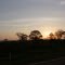 Entardecer na BR 163 no Mato Grosso do Sul.