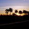 Entardecer na BR 163 no Mato Grosso do Sul.