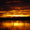 Por do sol no LAGO DO MANSO